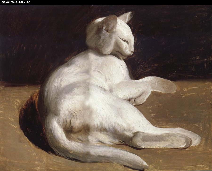 Theodore Gericault The White Cat
